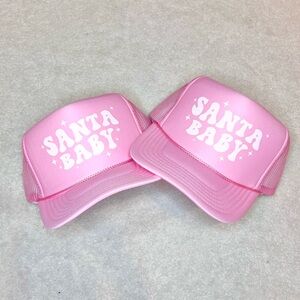 Light Pink Santa Baby Trucker Hat